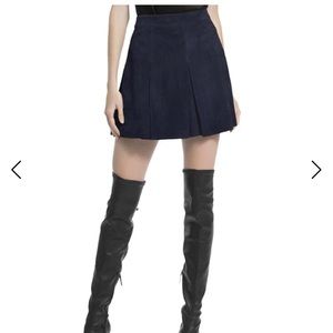 Alice and Olivia LEE SUEDE MINI SKIRT
